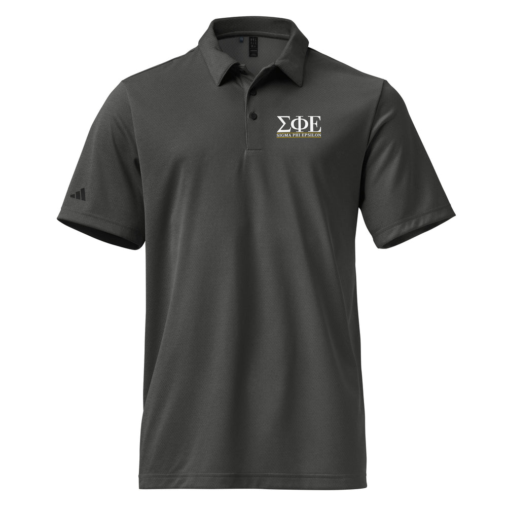 SigEp Letters Space Dyed Polo by Adidas