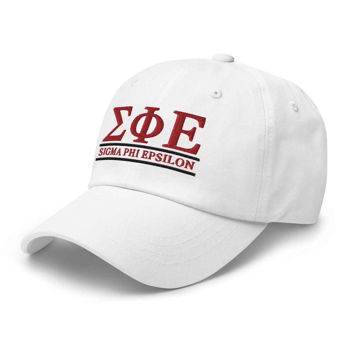 SigEp Letters Hat in White