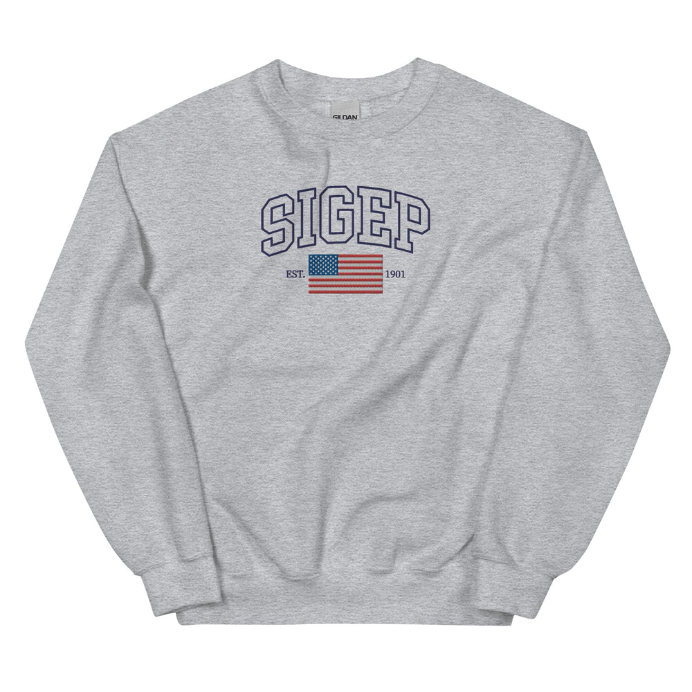 LIMITED RELEASE: SigEp Americana Embroidered Crewneck